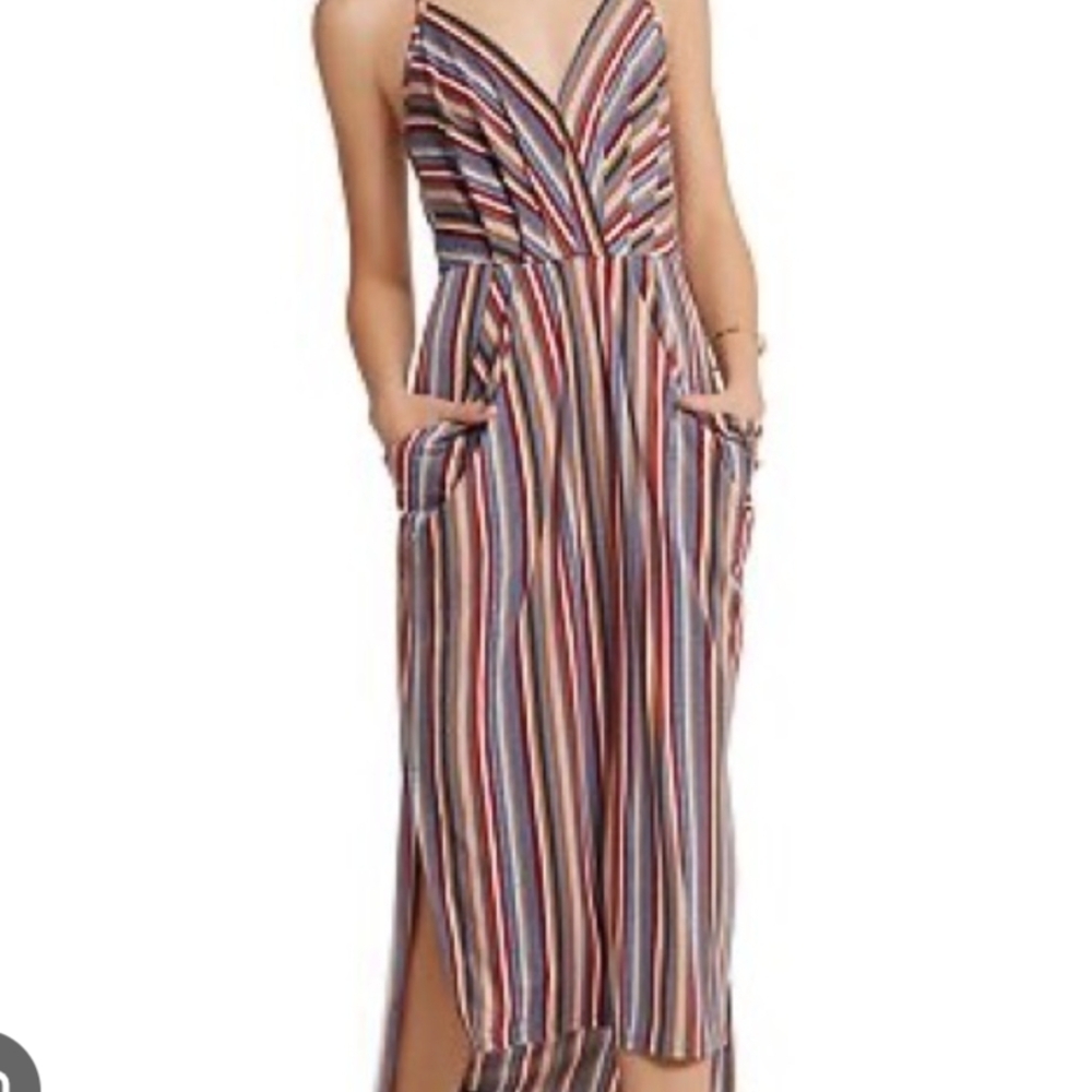 BCBGeneration Strapless‎ Dress with Colorful Stripes